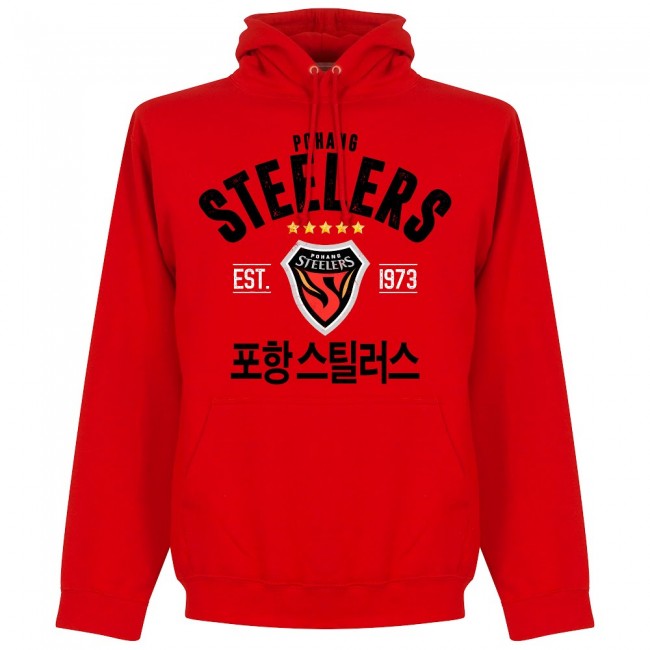Pohang Steelers Established Hoodie - Red - Terrace Gear