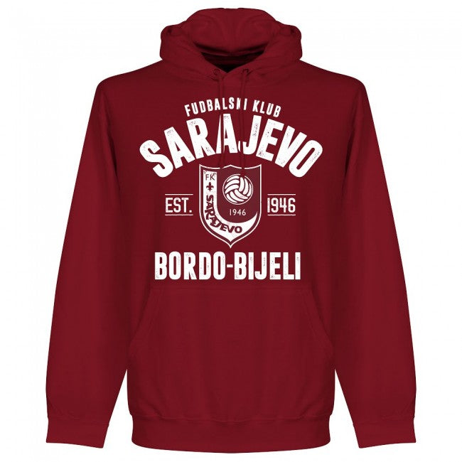 Sarajevo Established Hoodie - Maroon - Terrace Gear