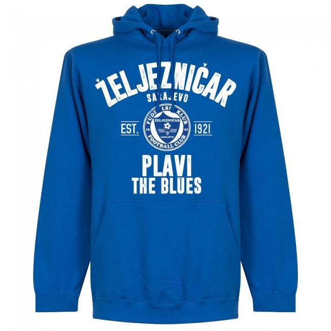 Zeljeznicar Established Hoodie - Royal - Terrace Gear