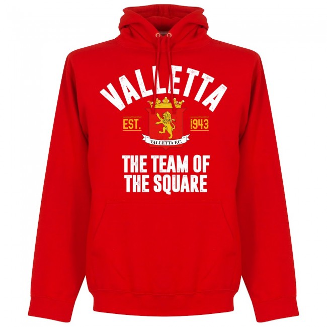 Valletta Established Hoodie - Red - Terrace Gear