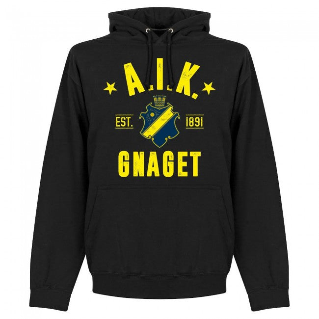 AIK Established Hoodie - Black - Terrace Gear