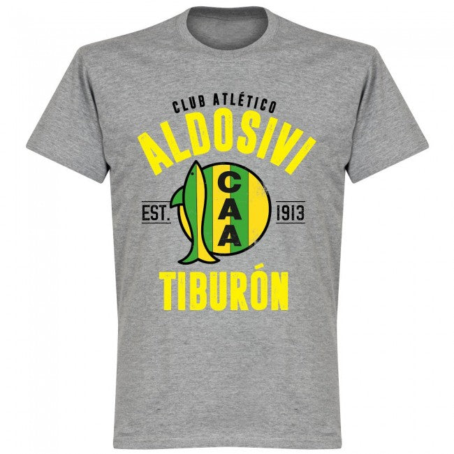 Aldosivi Established T-Shirt - Grey - Terrace Gear