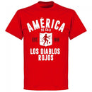 America de Cali Established T-Shirt - Red - Terrace Gear