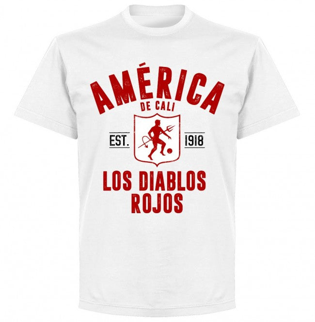 America de Cali Established T-Shirt - White - Terrace Gear