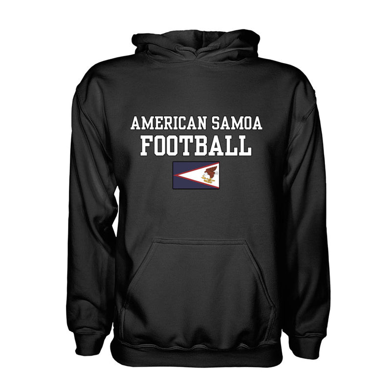 American Samoa Football Hoodie - Black