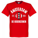 Amsterdam Established T-Shirt - Red - Terrace Gear