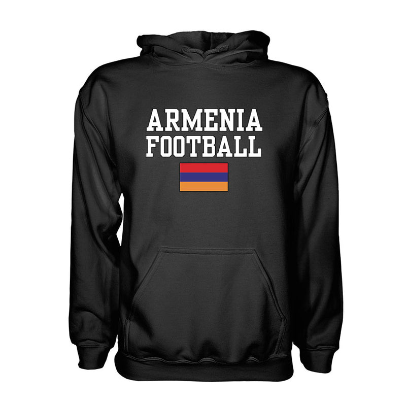 Armenia Football Hoodie - Black