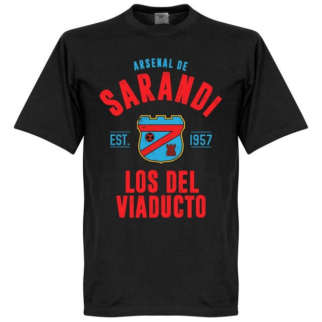 Arsenal Sarandi Established T-Shirt - Black - Terrace Gear