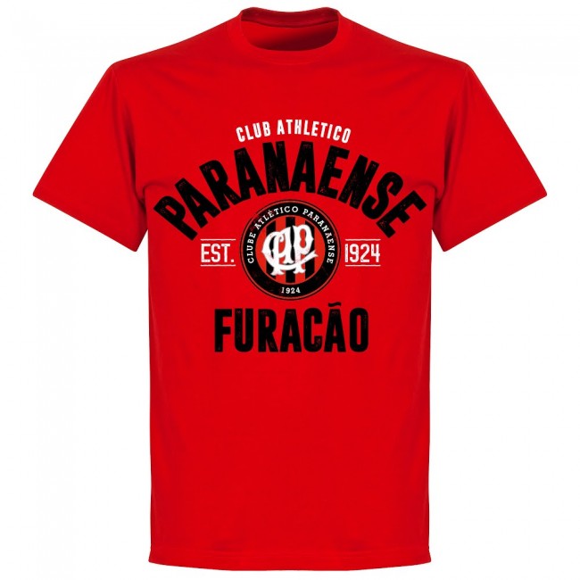 Atletico Paranaense Established T-Shirt - Red - Terrace Gear