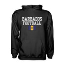 Barbados Football Hoodie - Black