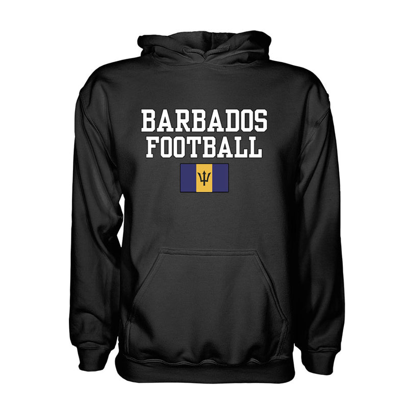 Barbados Football Hoodie - Black