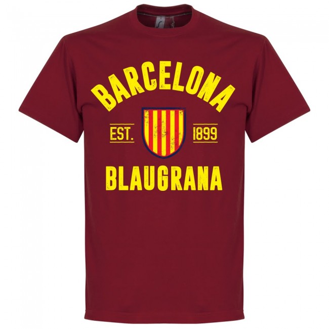 Barcelona Established T-Shirt - Red