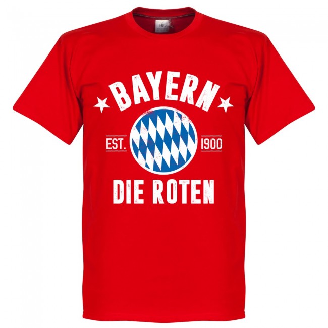 Bayern Established T-Shirt - Red - Terrace Gear