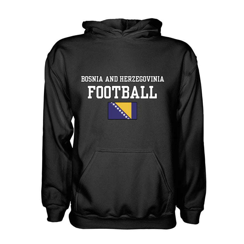 Bosnia and Herzegovinia Football Hoodie - Black