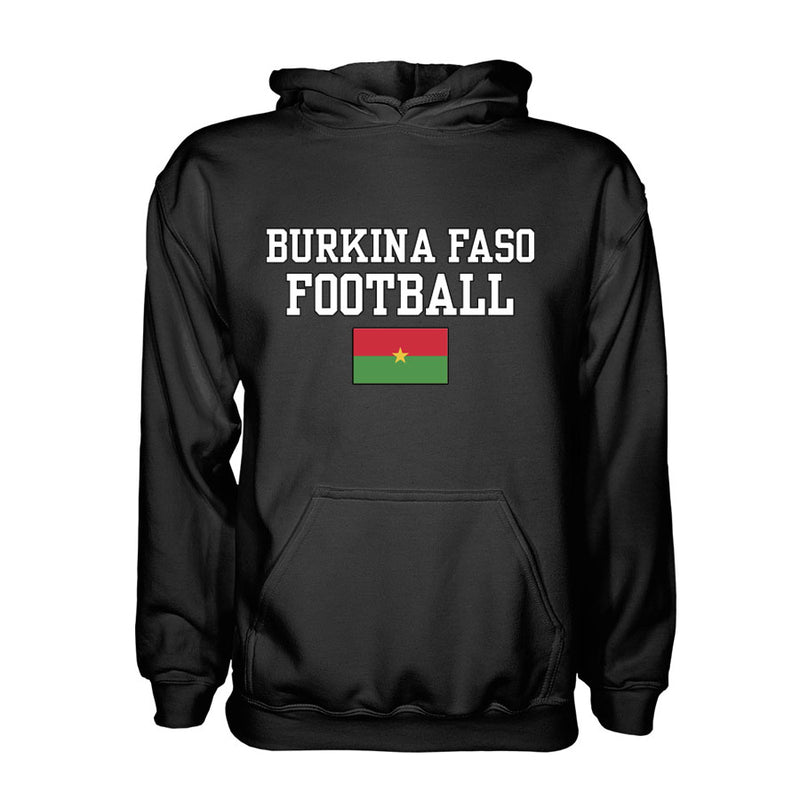 Burkina Faso Football Hoodie - Black
