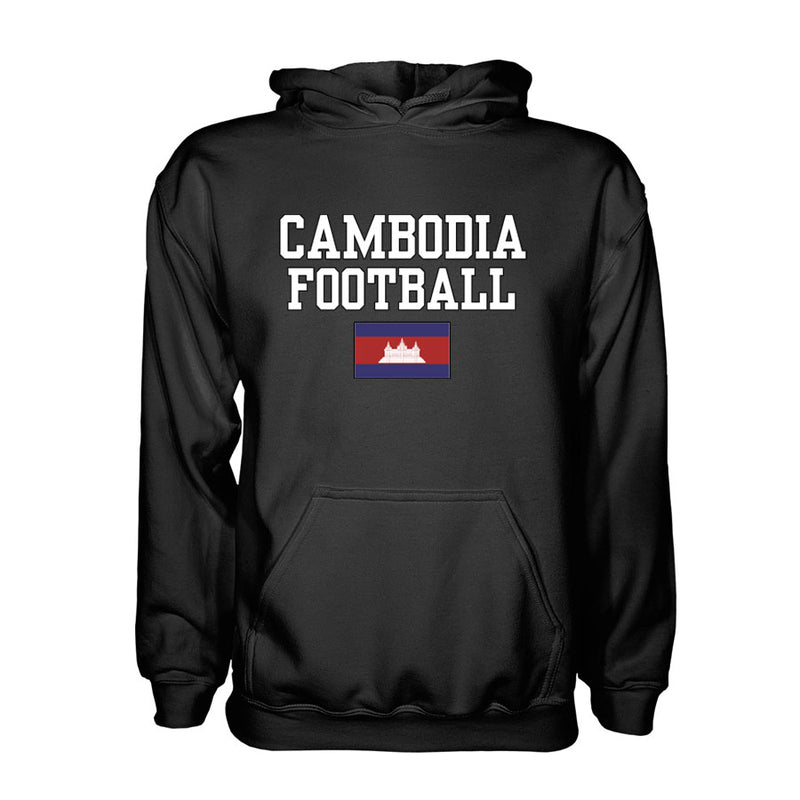 Cambodia Football Hoodie - Black