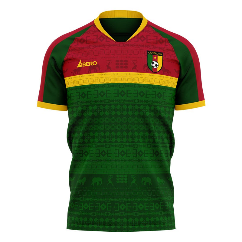 Cameroon 2020-2021 Home Concept Football Kit (Libero) - Terrace Gear