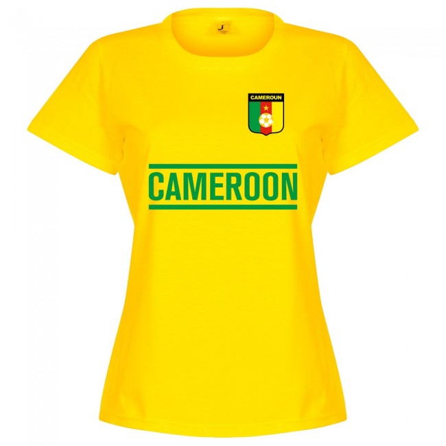 Cameroon Team Womens T-Shirt - Yellow