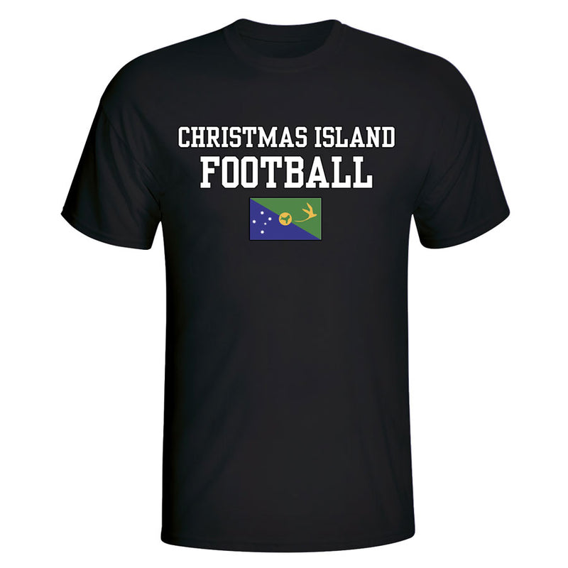 Christmas Island Football T-Shirt - Black