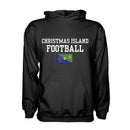 Christmas Island Football Hoodie - Black