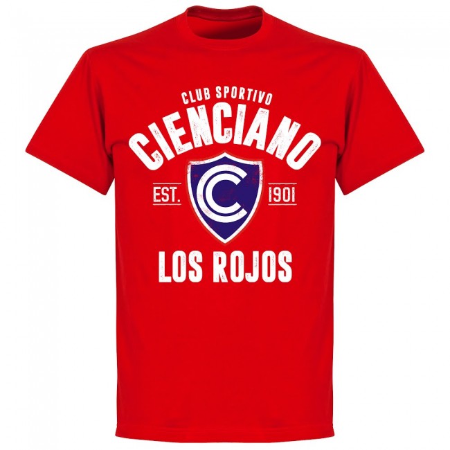 Cienciano Established T-Shirt - Red - Terrace Gear