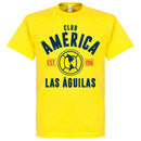 Club America Established T-Shirt - Yellow - Terrace Gear