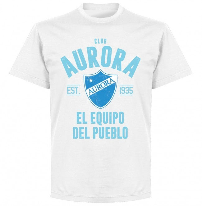 Club Aurora Established T-Shirt - White - Terrace Gear