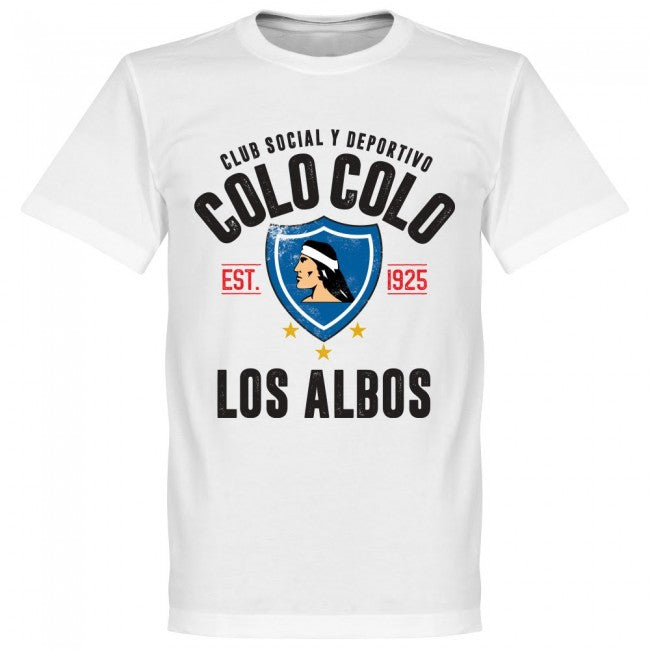 Colo Colo Established T-Shirt - White - Terrace Gear