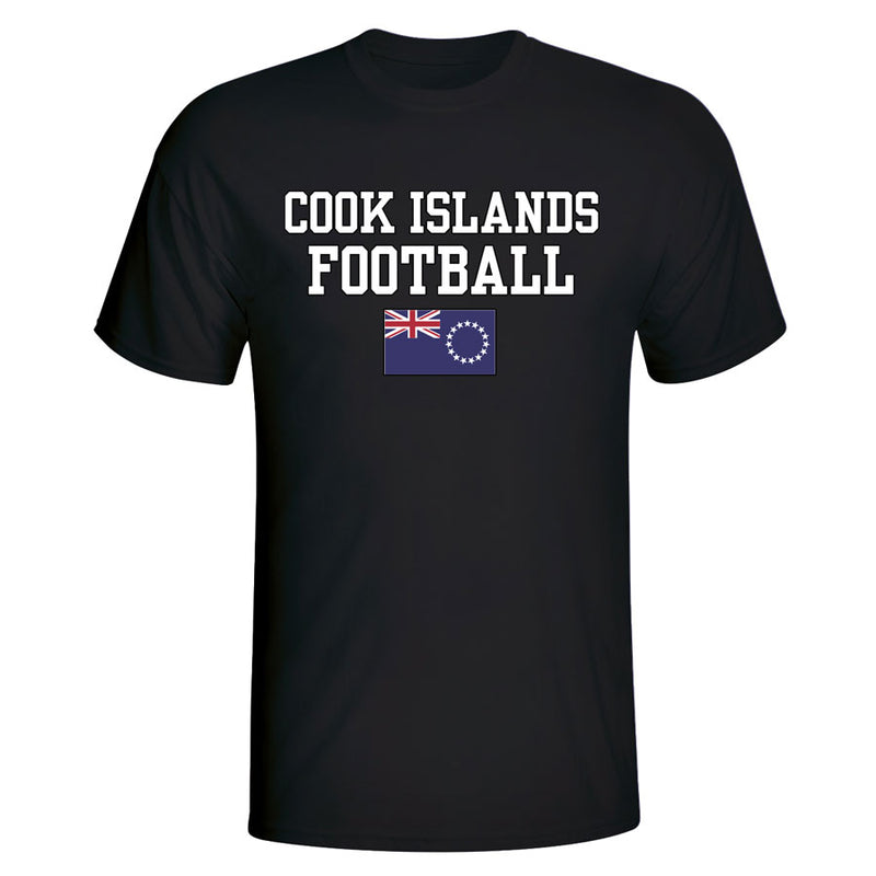 Cook Islands Football T-Shirt - Black