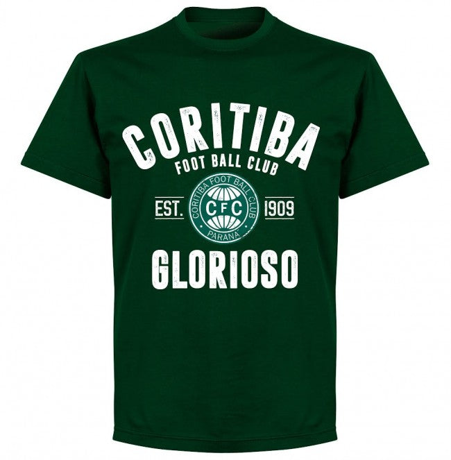 Coritiba Established T-Shirt - Bottle Green - Terrace Gear