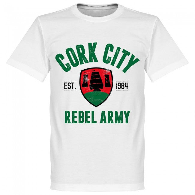 Cork City Established T-Shirt - White - Terrace Gear