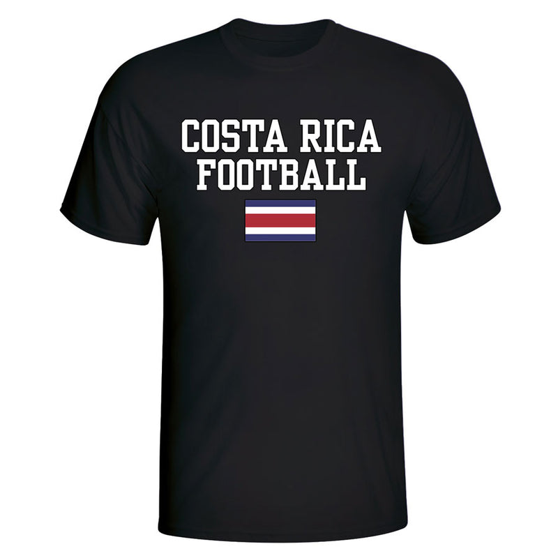 Costa Rica Football T-Shirt - Black