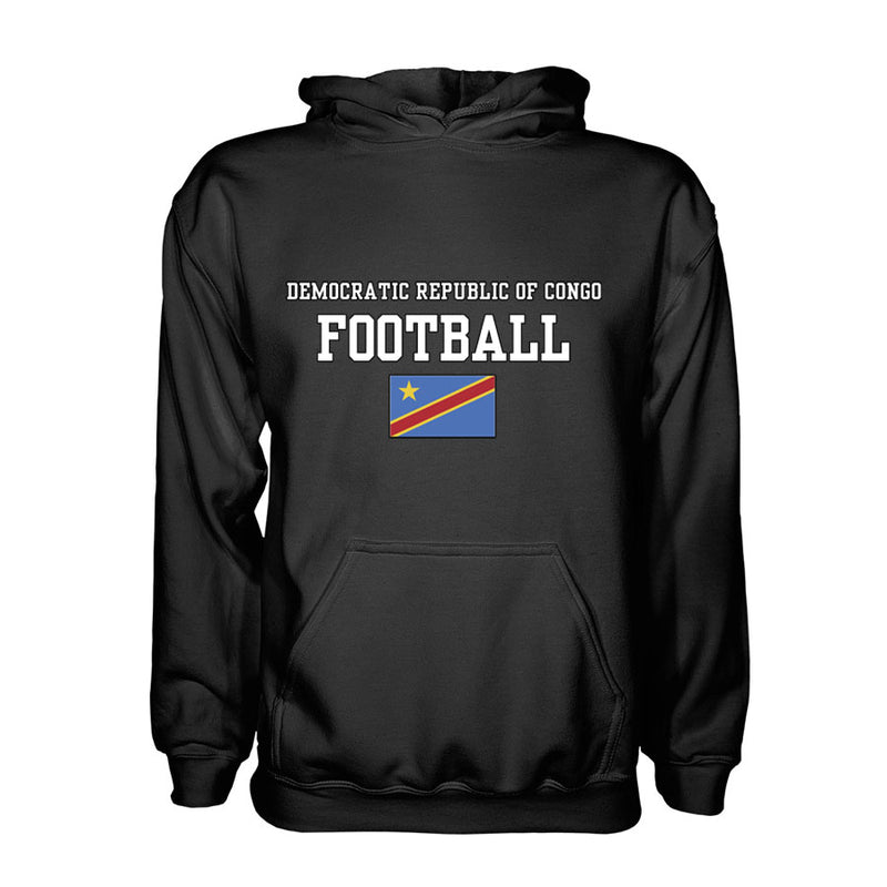 Democratic Republic of Congo Football Hoodie - Black