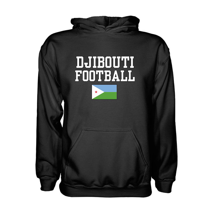 Djibouti Football Hoodie - Black
