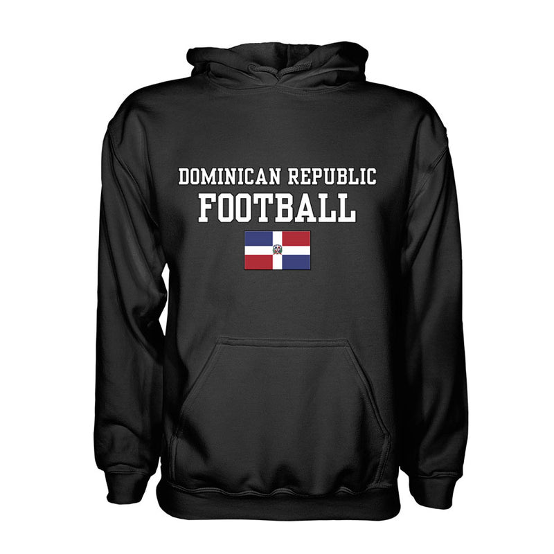 Dominican Republic Football Hoodie - Black