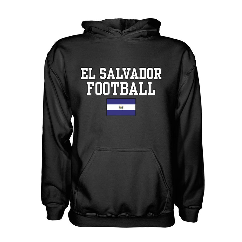 El Salvador Football Hoodie - Black