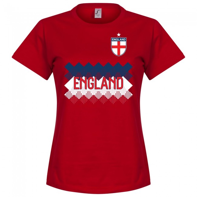 England Team Womens T-Shirt - Red