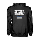 Estonia Football Hoodie - Black