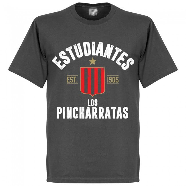 Estudiantes Established T-Shirt - Dark Grey - Terrace Gear