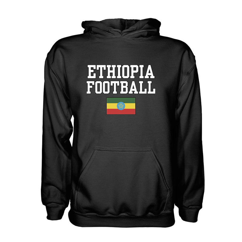 Ethiopia Football Hoodie - Black