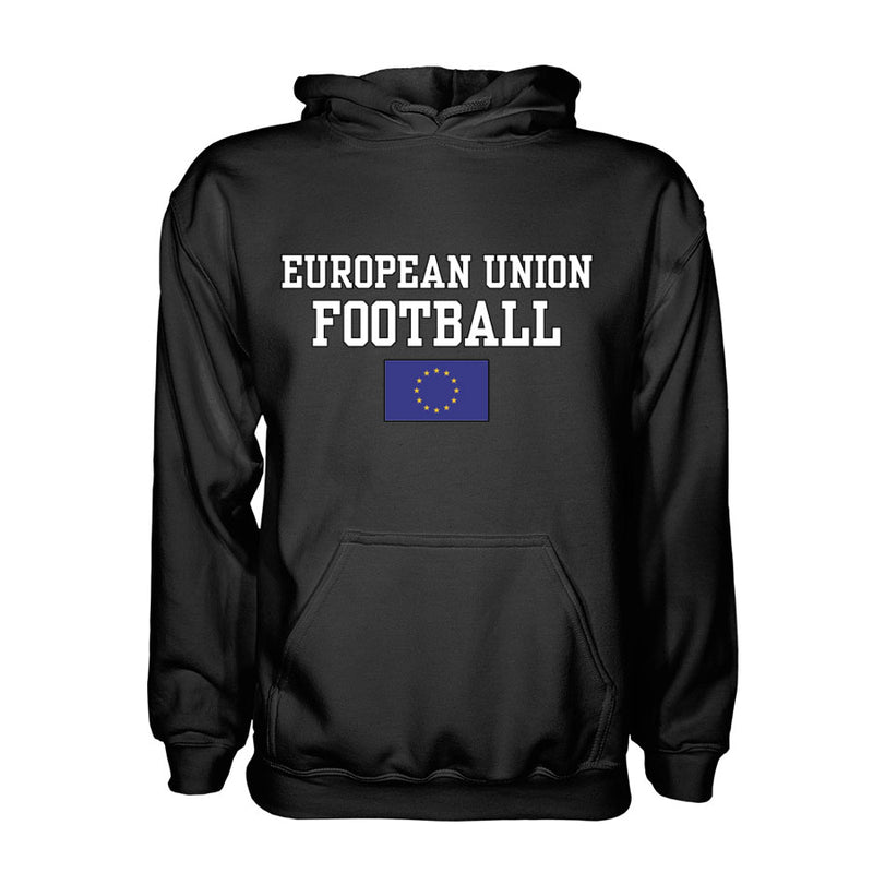 European Union Football Hoodie - Black