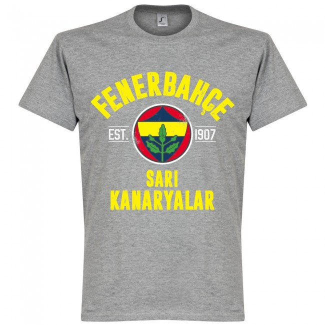 Fenerbache Established T-Shirt - Grey - Terrace Gear