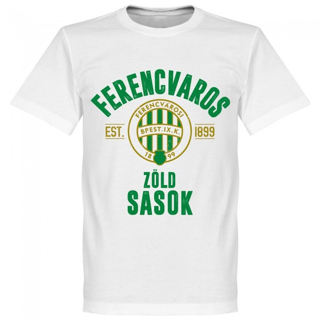 Ferencvaros Established T-Shirt - White - Terrace Gear