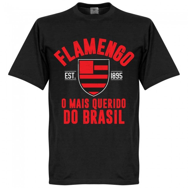 Flamengo Established T-Shirt - Black - Terrace Gear