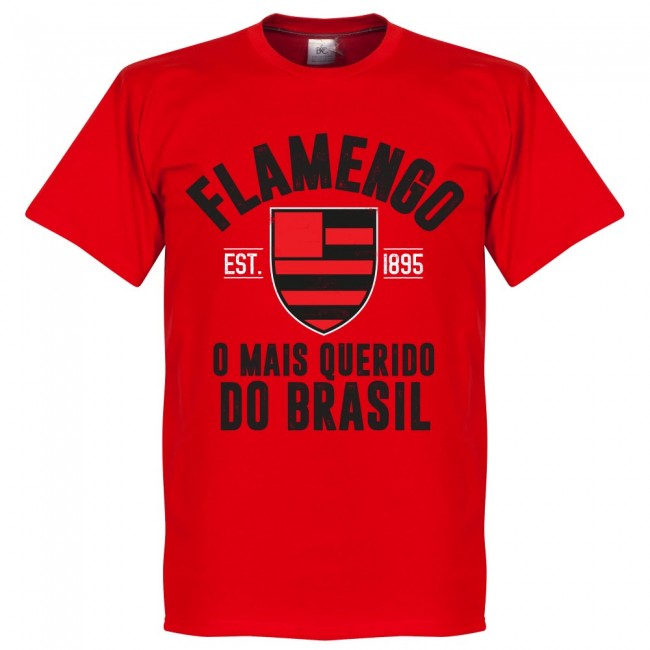 Flamengo Established T-Shirt - Red - Terrace Gear
