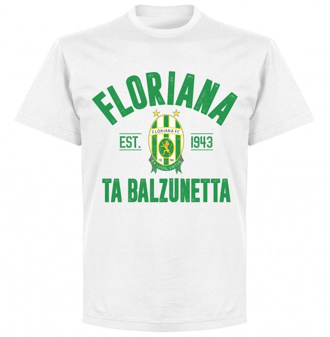 Floriana Established T-shirt - White - Terrace Gear