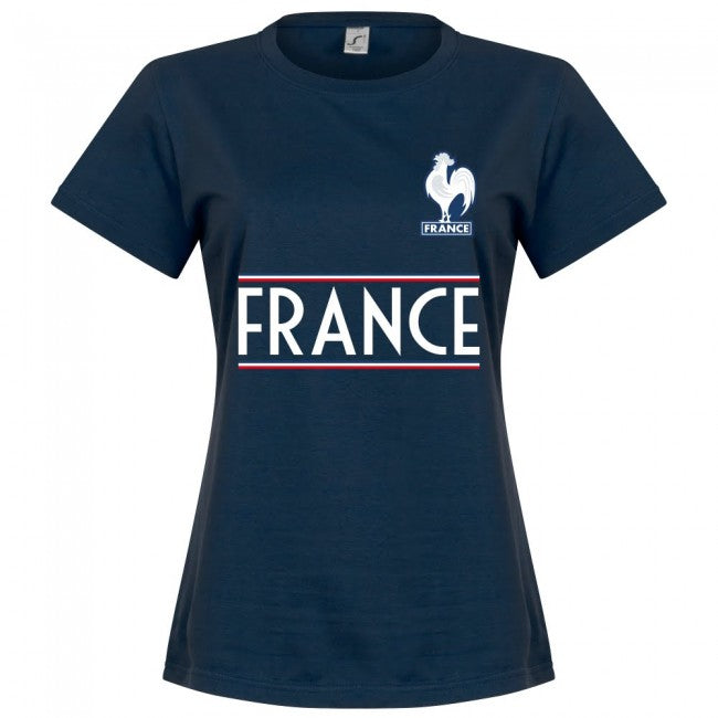 France Team Womens T-Shirt - Navy