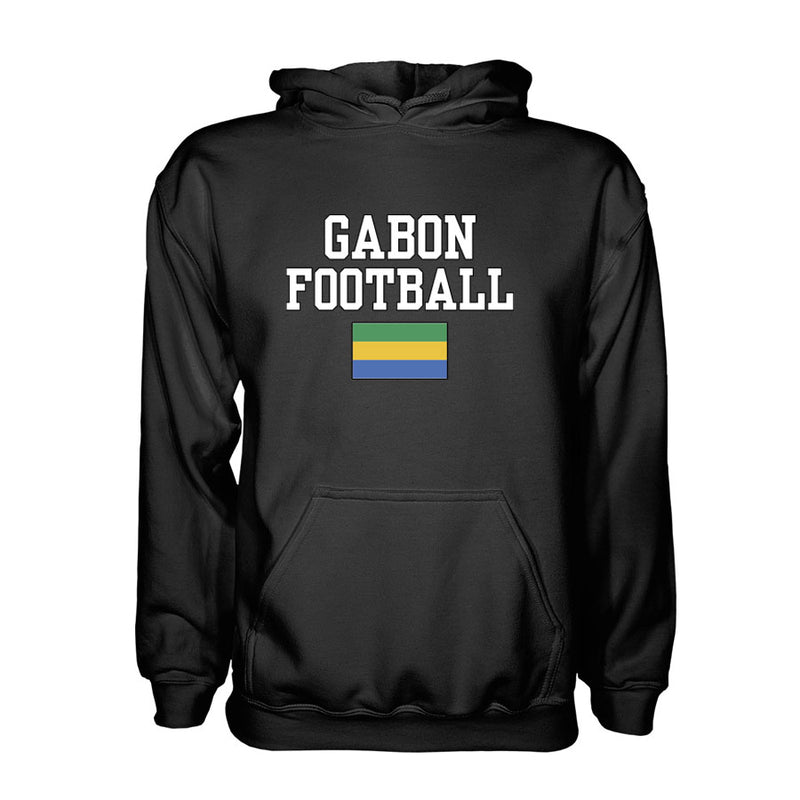 Gabon Football Hoodie - Black