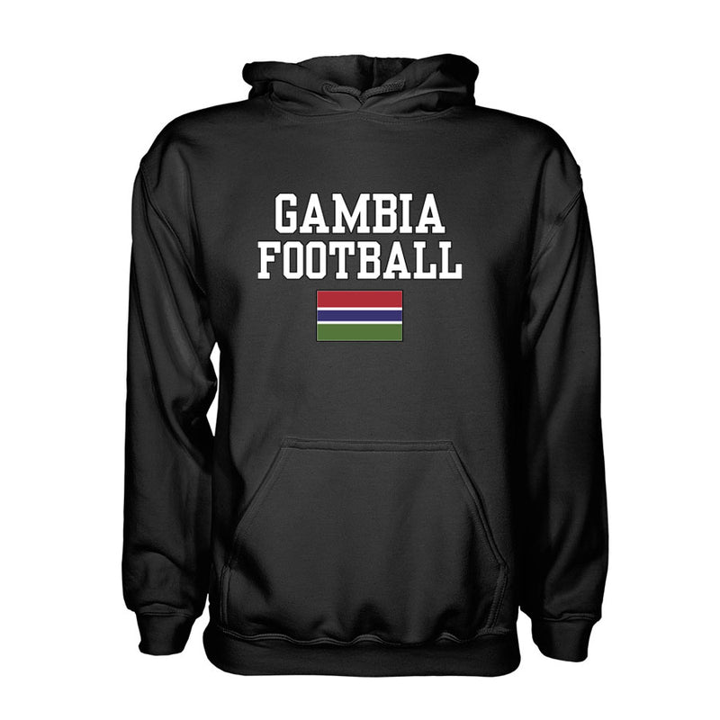 Gambia Football Hoodie - Black