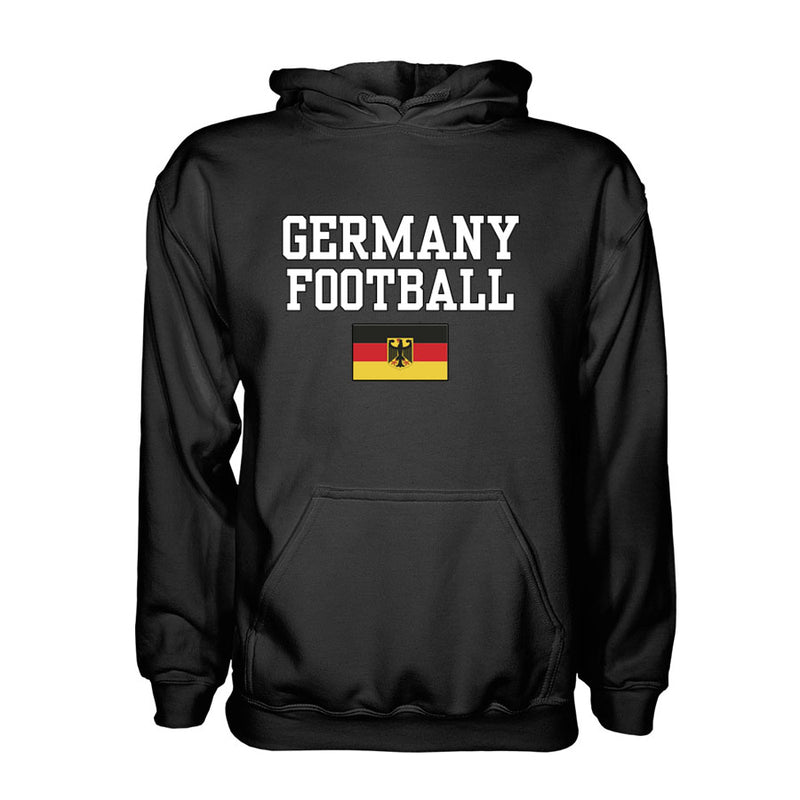 Germany Football Hoodie - Black